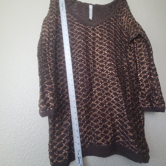 Free People New Romantics Joan of‎ Arc Knit Tunic Dress Sweater Women's Size M - Picture 5 of 8